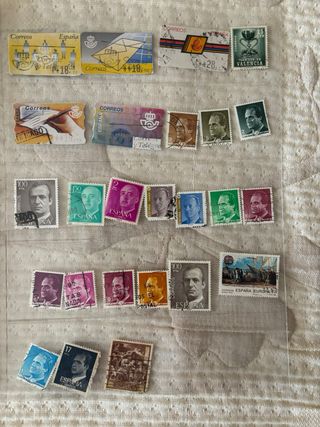 Colección sellos Franco / Rey Juan Carlos España