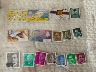 Colección sellos Franco / Rey Juan Carlos España