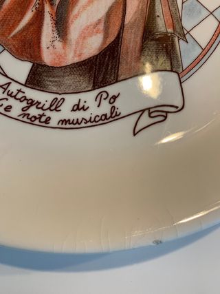 Piatti buon ricordo autogrill De Simone