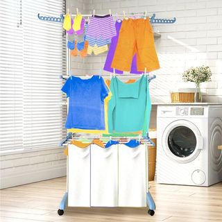 Tendedero Plegable XXL 169x77x64 Cm Azul NUEVO!!!