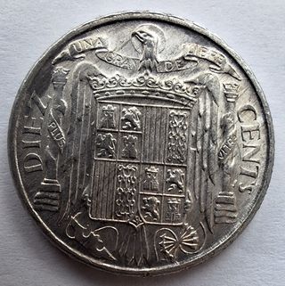 10 CÉNTIMOS 1953 JINETE IBÉRICO SC 