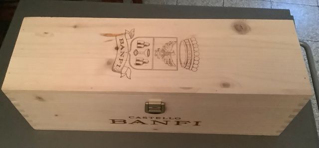 Scatola Legno Vino Castello Banfi