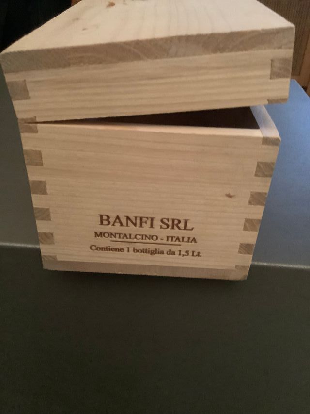 Scatola Legno Vino Castello Banfi