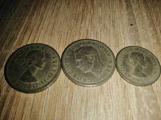 Monedas antiguas ELIZABETH Il y reyes