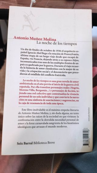 La noche de los tiempos - Muñoz Molina 