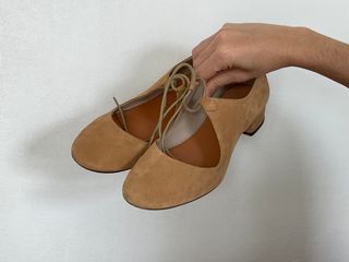 Zapatos de ante beige