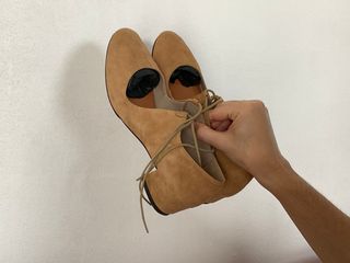 Zapatos de ante beige