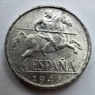10 CÉNTIMOS 1945 SC JINETE IBÉRICO 