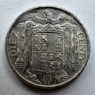 10 CÉNTIMOS 1945 SC JINETE IBÉRICO 