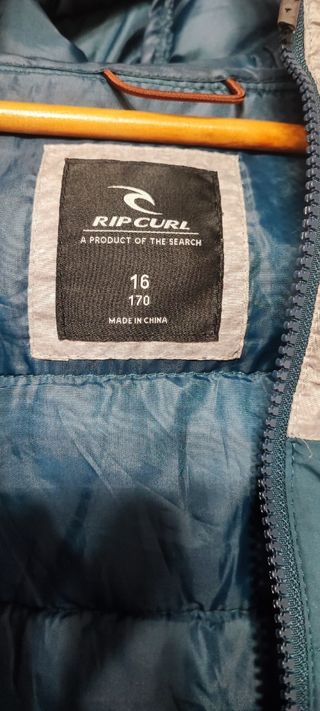 Cazadora plumas Rip Curl niño