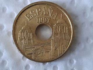 Moneda 25 pesetas Juan Carlos I Melilla 