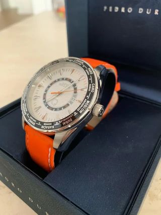 Reloj pulsera PEDRO DURAN naranja EXQUSE NUEVO