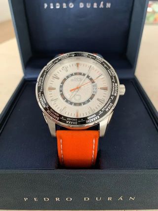 Reloj pulsera PEDRO DURAN naranja EXQUSE NUEVO