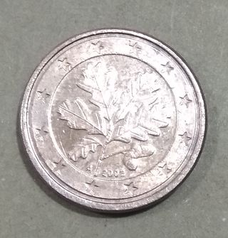 Moneda 1 Centimo Alemania del  2002  y Mas .