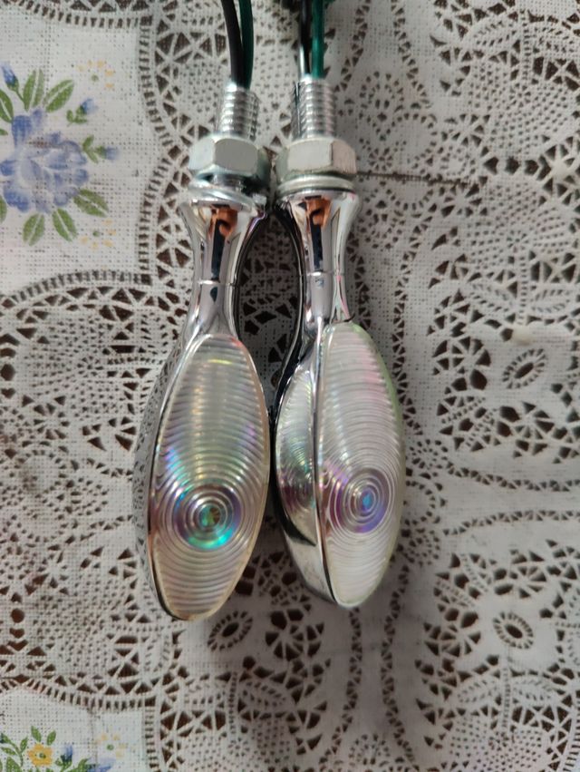 Intermitentes moto cromados nuevos