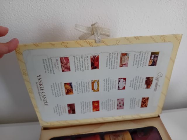 Cofanetto yankee candle box A recipe book
