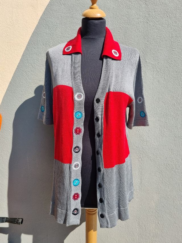 Cardigan in filo di cotone