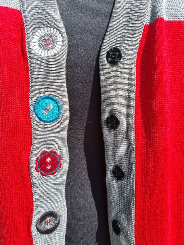 Cardigan in filo di cotone