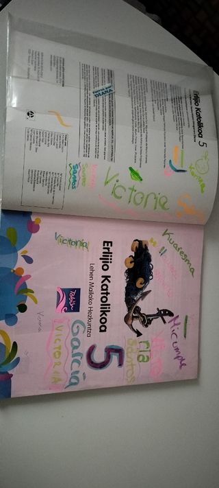 Religión católica 5 primaria, en euskera 5 DBH