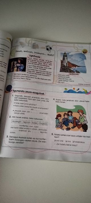Religión católica 5 primaria, en euskera 5 DBH