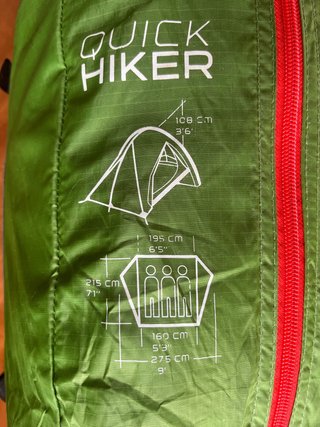 Tienda de campaña Decathlon Quick Hiker 3