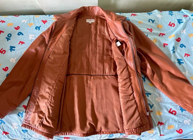 Giubbotto pelle Torras vintage anni '90 Tagli 52