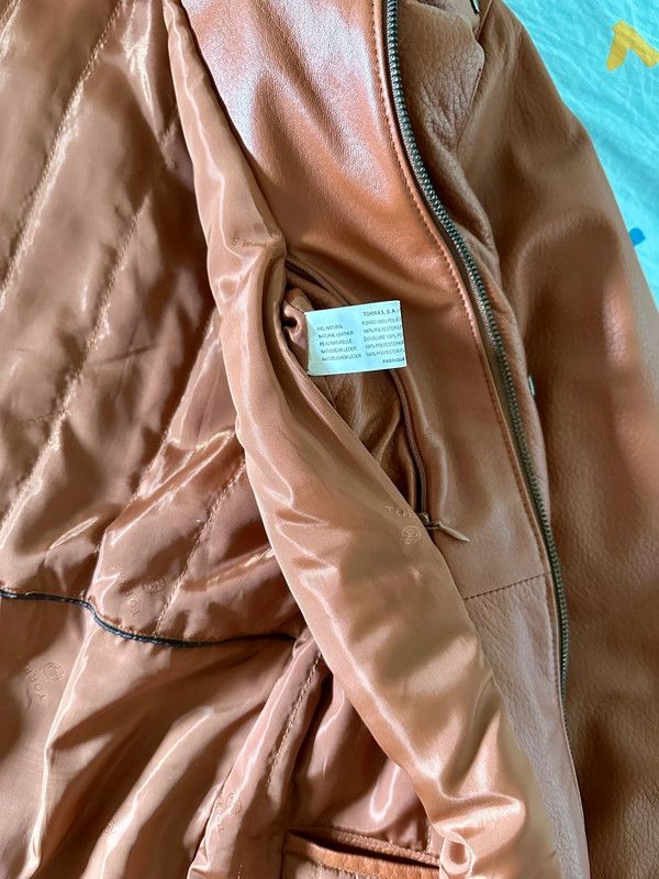 Giubbotto pelle Torras vintage anni '90 Tagli 52