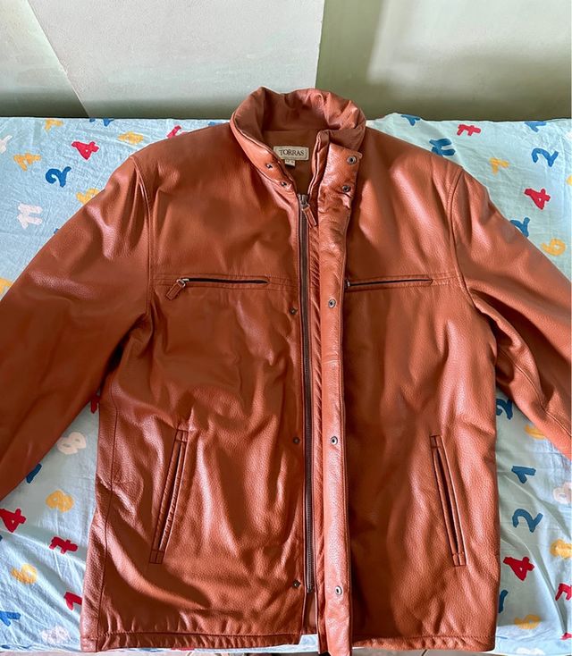 Giubbotto pelle Torras vintage anni '90 Tagli 52