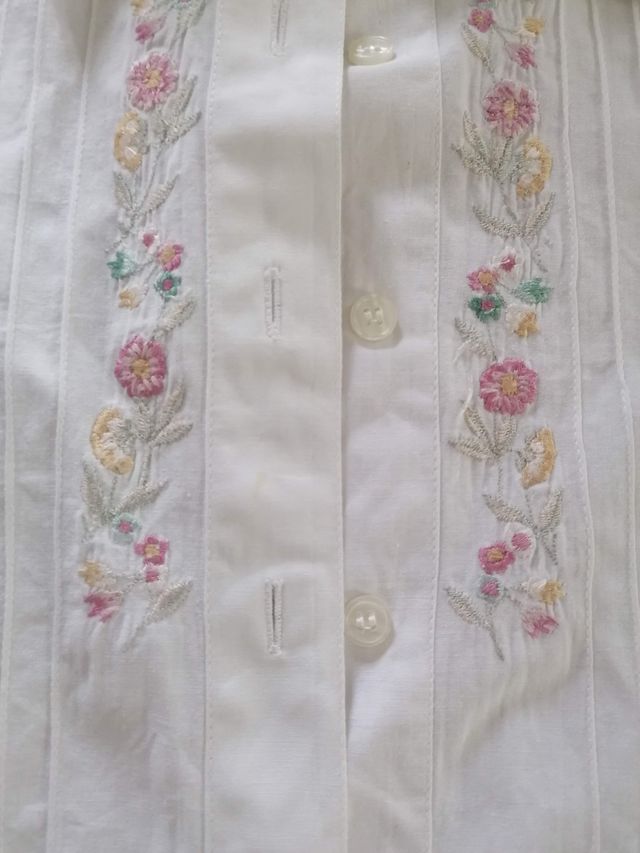 2 camicette vintage bimba ricamate