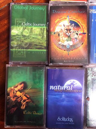 Cassetes musicas del mundo y sonidos de naturaleza