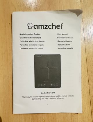 Placa de inducción portátil AMZCHEZ