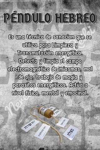 TERAPIA DE PÉNDULO HEBREO
