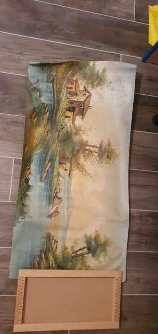 Tela paesaggio dipinto a olio