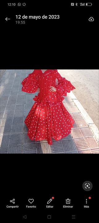 Traje de flamenca niña