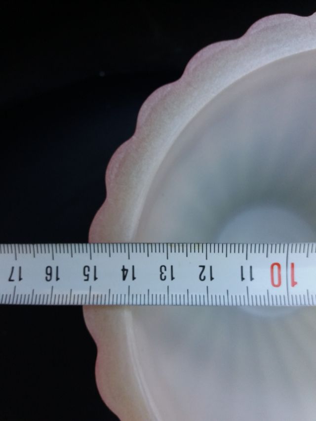 Nueva / Antigua. 4 Tulipas de Cristal Rosa