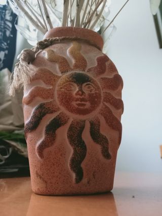 Mazzo di fiori secche Lunaria più vaso.