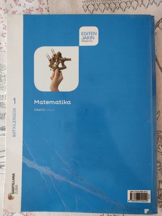 MATEMATIKA 1.Batxilergoa