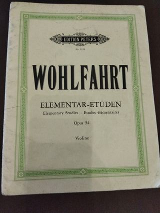 Wohlfarhrt libro violín 
