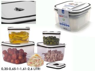 Set di 5 contenitori con coperchi