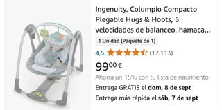 Columpio Compacto Ingenuity