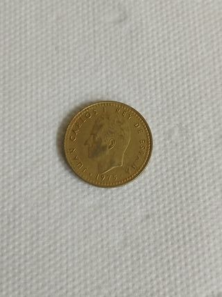 Moneda española 1pst Juan Carlos I de 1975