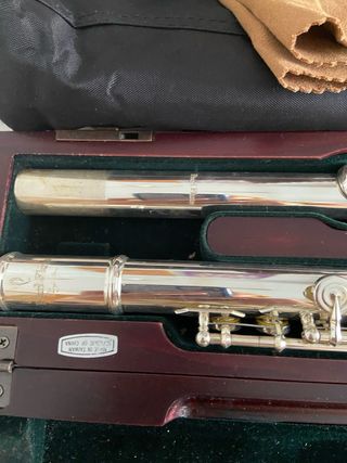 Flauta teavesera Pearl flute 795 de plata
