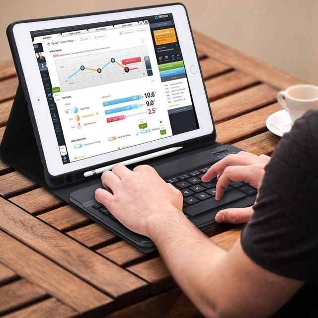 Custodia con tastiera DINGRICH per iPad 9.7 2018/6th