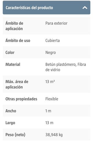 Lámina asfáltica Moply N Plus FV 3 kg