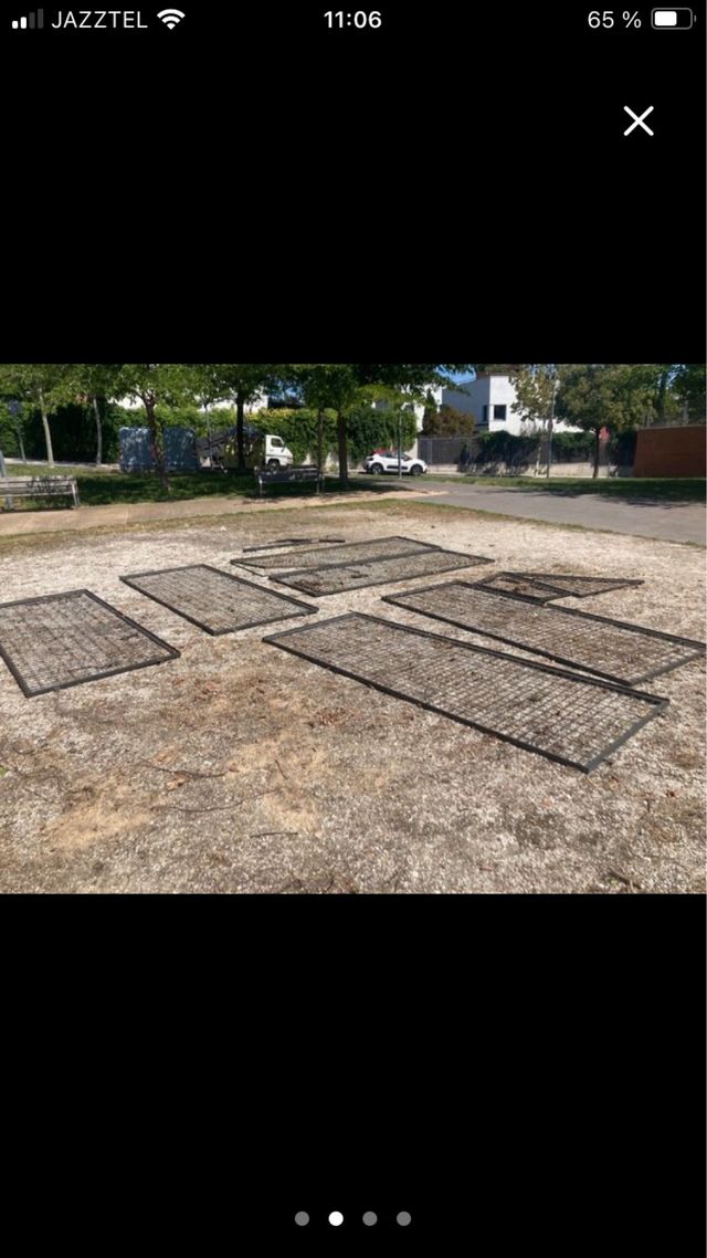 7 vallas de jardin 265x102 metros y postes