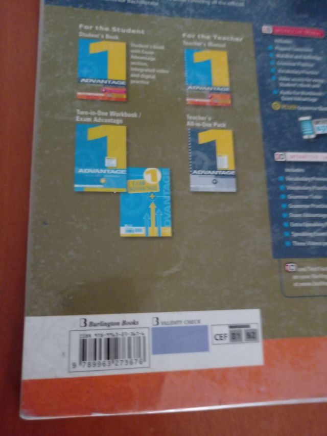 Libro ingles advantage 1°bsch