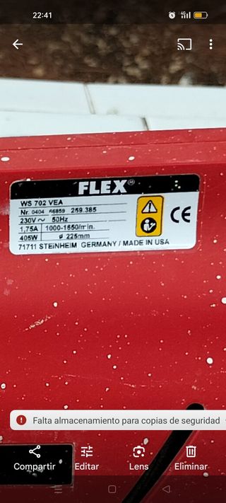 Lijadora girafa flex