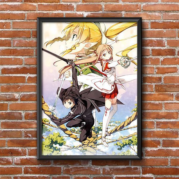 Poster Sword Art Online SAO Asuna, foglia 42 × 60 cm