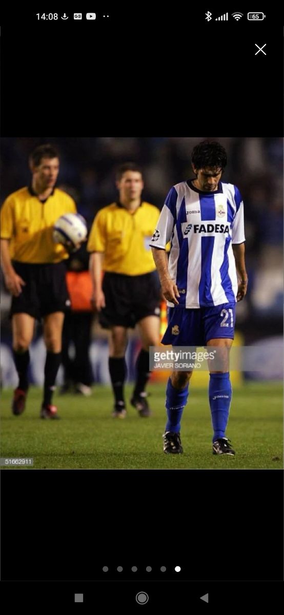Camiseta match worn VALERON deportivo de la coruña
