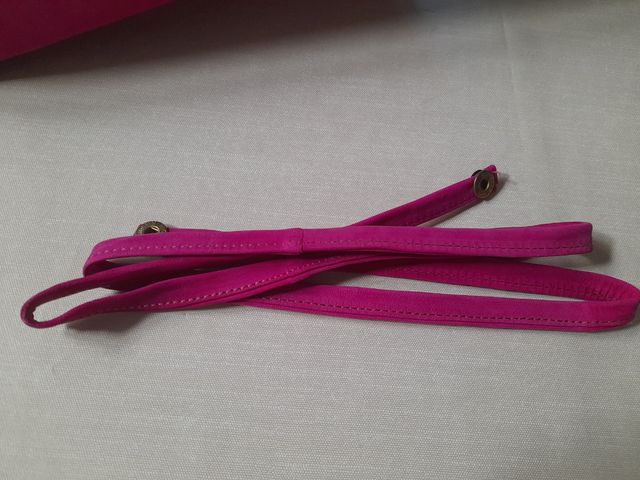 Borsa fuxia in pelle